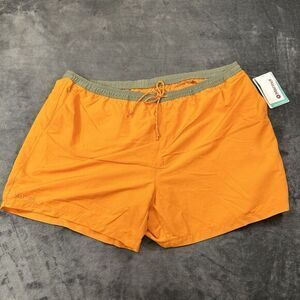 Marmot Juniper Springs‎ Shorts Men XXL 38" Orange Drawstring Swim 5" Inseam NEW